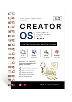 Creator OS 2026 – Content Planner & Growth Journal for Creators & Influencers