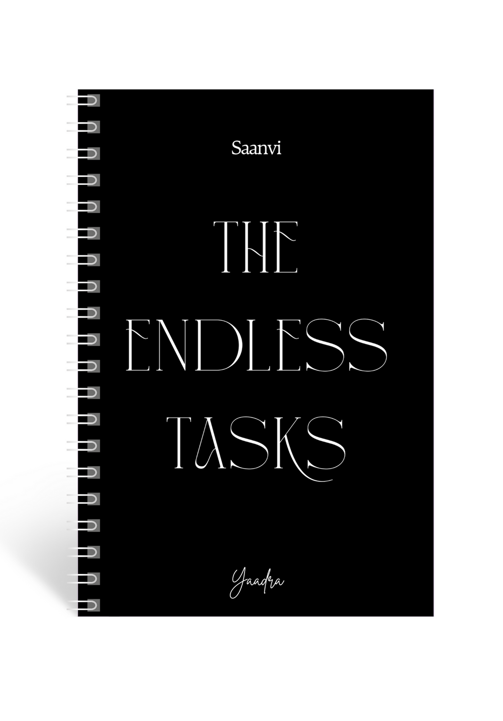 The Endless Tasks | Task Planner | Black Edition