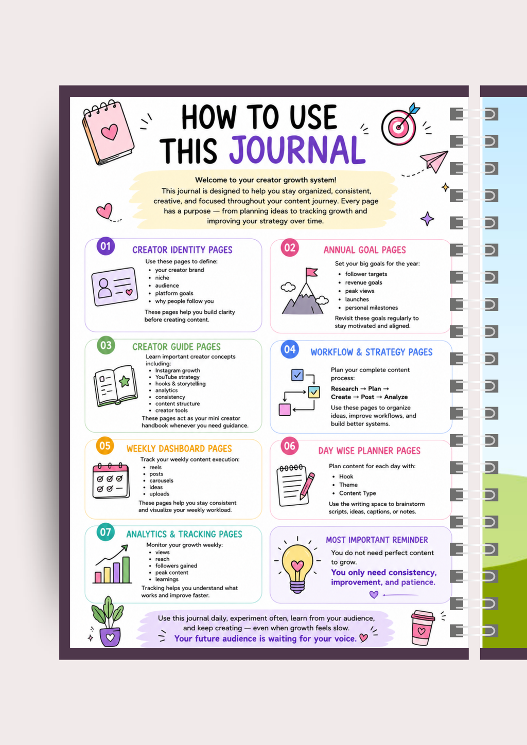 Creator OS 2026 – Content Planner & Growth Journal for Creators & Influencers