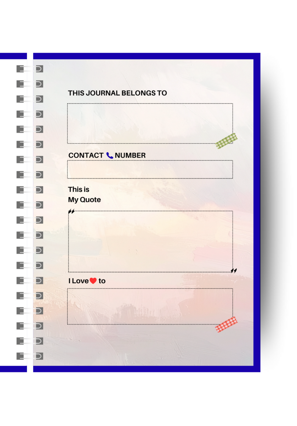 Blue & Pink Gradient Task Planner | Prodcutive Planner