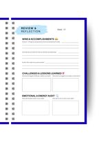 Blue & Pink Gradient Task Planner | Prodcutive Planner